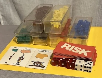 1980s RISK BOARD GAME REPLACEMENT PIECES - Image 1 of 3