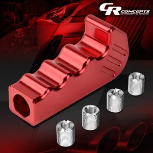 RED UNIVERSAL PISTOL GRIP DESIGN MT MANUAL TRANSMISSION SHIFT KNOB REPLACEMENT - Picture 1 of 6