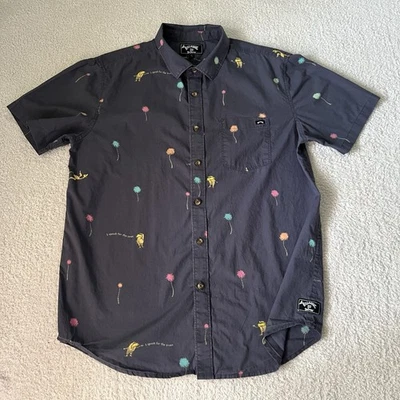 Billabong Dr. Seuss 男式中号 SS 图形印花 蓝色/灰色 — 第 1/4 张图片