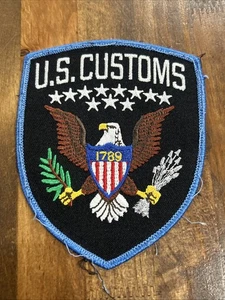 US Zoll Bundespolizei Law Enforcement Bügelbild Patch - Bild 1 von 3