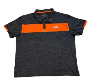 Oklahoma State Cowboys OSU Herren Poloshirt 3XL grau orange Colosseum Golf - Bild 1 von 5
