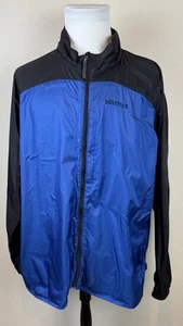 Men’s Marmot Jacket Blue Rain Coat Windbreaker Hooded Nylon Lined Size 2XL - Picture 1 of 7