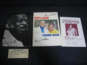 Count Basie Bennie Carter Carmen Mcrae Japan Tour Book Program w A Ticket Stub - Picture 1 of 11