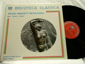 ARTURO BENEDETTI MICHELANGELI Bach Brahms Mozart Disco Classica EMI LP - Picture 1 of 1