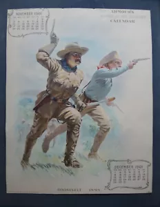 ARMOUR MEATS CO. 1901 KALENDER TEDDY ROOSEVELT G.CUSTER ANDREW JACKSON W.SCOTT + - Bild 1 von 12