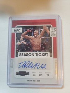 Jalin Turner Tarantula Contenders UFC RC Auto 2022 Contenders Season Ticket Rare