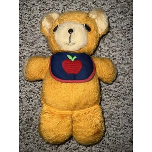 Oso de peluche Fisher Price 1975 vintage 11" naranja Freddy - Squeaker funciona muy bien - Imagen 1 de 5