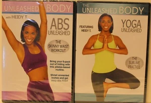 NEW 2 The Unleashed body with Heidy T exercise fitness workout DVD lot Yoga Abs  - Picture 1 of 4