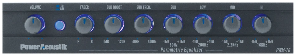 Power Acoustik PWM16 Equalizer Preamp - Image 1 of 1