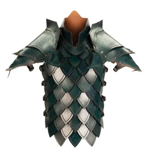 Armadura de batalla élfica verde - Cuero - Imagen 1 de 2
