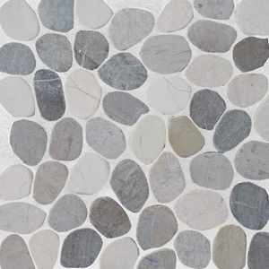 Cloud Sliced Pebble Mosaic Wall & Floor Tile ($10.48/SqFt) - Picture 1 of 10