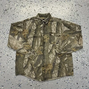 Outfitters Ridge Realtree Long Sleeve Button Shirt L Distressed - Picture 1 of 6