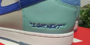 SIZE M 13 NEW AUTHENTIC NIKE DUNK HIGH " I GOT NEXT " DS NEW LOW PRODUCTION WBOX - Picture 1 of 11