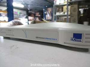 3Com 3C16704A OfficeConnect Ethernet NETWORK Hub 4 4x Rj45 10/100 - EXCL PSU - Bild 1 von 1