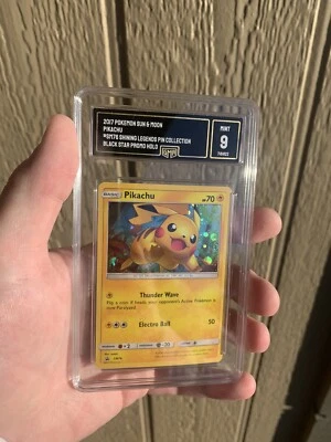 Pokemon Pikachu Shining Legends Pin Promo GMA (PSA) 9 Mint - Image 1 of 4