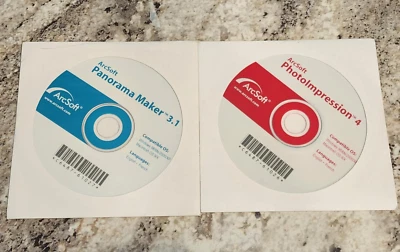 ArcSoft Panorama Maker 3.1 & PhotoImpression 4 Software CDs For Windows 98/ME/20 - Image 1 of 3