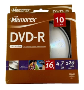 MEMOREX DVD-R RECORDABLE (10PACK) - Picture 1 of 1