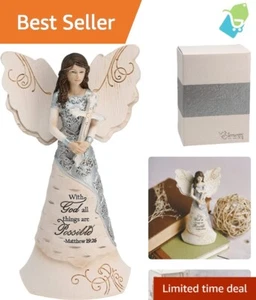 Elements Faith Angel Figurine - Stunning Collectible Decor - 6.5 Inches Tall - Picture 1 of 11