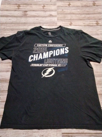 Tampa Bay Lightning Hockey T-shirt 2015 Eastern Conference Champions Size XL Cover