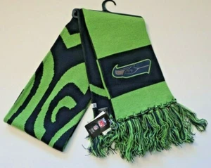 '47 Brand NFL Seattle Seahawks Knit Neck Scarf Blue Lime Green Winter Football - Bild 1 von 3