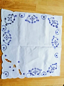 Blaudruck 6 Stoffservietten Indisch Blau 40 cm x 40 cm Baumwolle - Bild 1 von 2