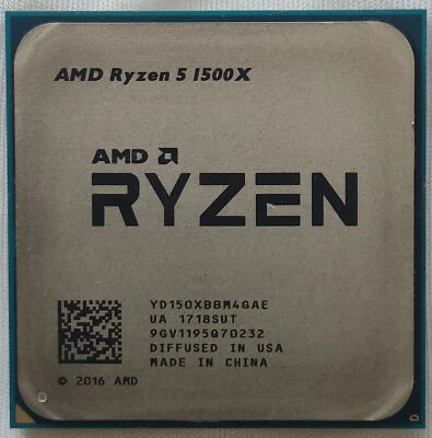 AMD R5 Ryzen 5 1500X 3.5 GHz Socket AM4 Quad-Core Processor (YD150XBBM4GAE) - Image 1 of 4