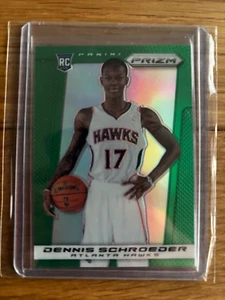 Dennis Schröder 2013-14 Panini NBA Prizm Green Atlanta Hawks Rookie RC - Bild 1 von 2