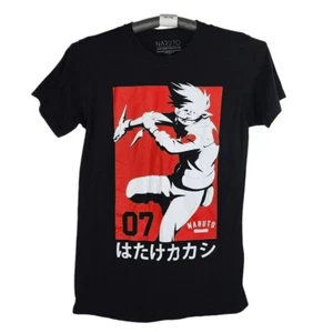 Camiseta Naruto Hombre Anime Colección Shippuden Talla Grande Negra Manga Corta - Imagen 1 de 11