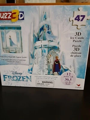 Disney’s Frozen 3D Ice Castle Puzzle- 47 Pieces- Use Phone To Make Elsa Appear! - Image 1 of 3