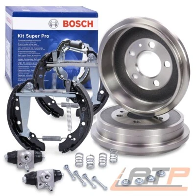 BREMSTROMMELN + BOSCH BREMSBACKEN HINTERACHSE FÜR SEAT IBIZA 3 6L 07-09 - Bild 1 von 4