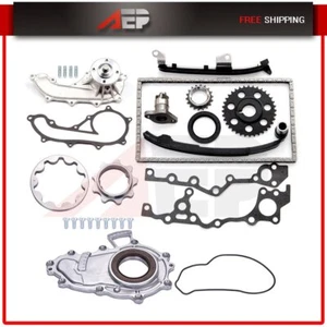 Timing Chain Water Oil Pump Kit For Toyota Tacoma DOHC 16V 2RZFE 95-04 2.4L - Foto 1 di 7