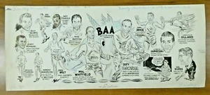 Track and Field Original Published Drawing by Eddie Germano 11x26.5 - Picture 1 of 3