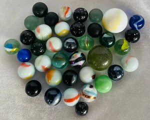 Toy Colour Glass Marbles maybe SConfetti Agate Cats Eye Transparent - Picture 1 of 9