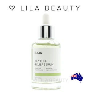 iUNIK - Tea Tree Relief Serum 50ml Soothing Moisturizing Wrinkle Care Teatree - Picture 1 of 3