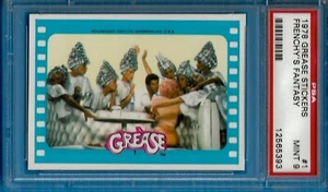 1978 Grease Stickers #1 Frenchy's Fantasy  Psa 9 (Pop 3 - 0 Higher) - Picture 1 of 2