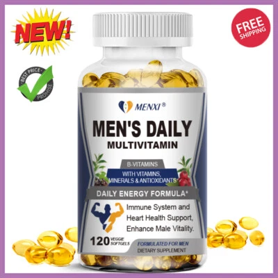 Cápsulas multivitamínicas dirigidas para hombres - Soporte de testosterona de desintoxicación hepática 120 un. Foto 1 de 4