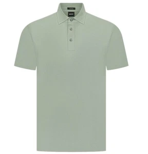 Camisa Polo BOSS Press 57 Mezcla Algodón Verde Claro Calce Regular - Talla M - Imagen 1 de 6