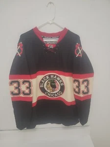 Vtg Chicago Blackhawks Reebok Center Ice #33 Byfuglien Classic Logo Jersey 50 - Picture 1 of 9