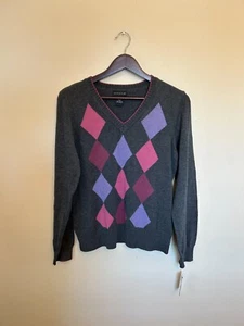 NWT Rafaella Women's Pullover Sweater Size Large Long Sleeve V-Neck - Picture 1 of 12
