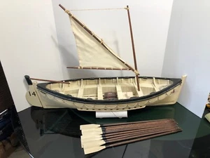 33" RMS Titanic Lifeboat # 14 Model 10 Oars and Metal Wall Davit for Display - Picture 1 of 24