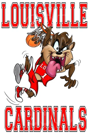 Louisville Cardinals Taz 11 X 17 Poster Cover