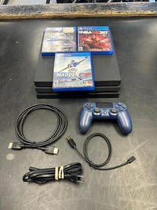 Sony PlayStation 4 Pro PS4 1TB Black Console System Controller & Game Bundle - Picture 1 of 11
