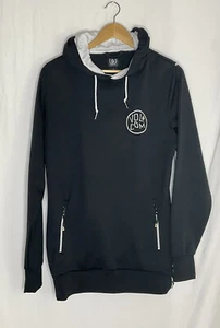 Volcom Pullover Hoodie Men’s Size S Black With Zipper Pockets - Picture 1 of 8