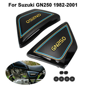 Side Covers Fairing Frame Panels For Suzuki GN250 1982-2001 Incl Rubber Grommets