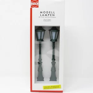 Busch 8621 Lighted Old-Time Street Lamp Post Set G Scale Model Train Layout - Picture 1 of 2