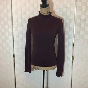 who what wear maroon mock neck sweater XS - Picture 1 of 8