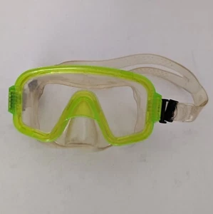 Tauchmaske grün Schwimmbrille mit Nasenbedeckung - Bild 1 von 4