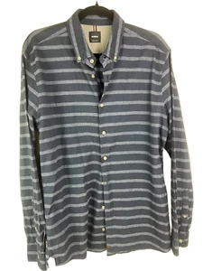 Strellson Herren Hemd Large Slim Fit leicht blau gestreift Langarm Knopf - Bild 1 von 8