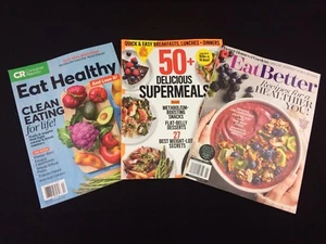 Food Magazines Lot of 3 - CR Eat Healthy - Eat Better - 50+ Delicious Supermeals - Foto 1 di 5
