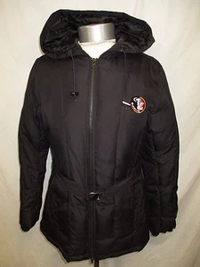 Florida State Seminoles NCAA Damen schwarz Entendaunenjacke mit Gürtel - Bild 1 von 6